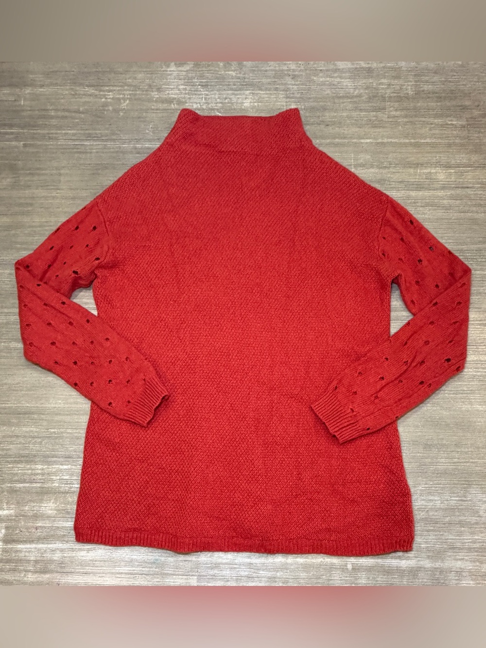 Anthropologie Moth women’s XS Orange mock neck sweater